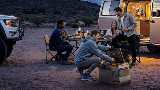 ポータブル冷蔵庫でキンキンに冷えたドリンクを楽しもう！Ankerのバッテリー搭載ポータブル冷蔵庫