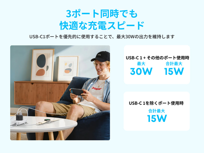 3ポート使用時