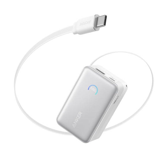 Anker Nano Power Bank (10000mAh, 45W, 巻取り式 USB-Cケーブル)