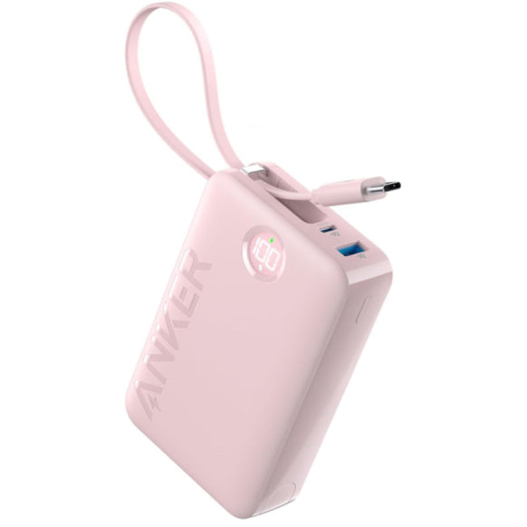 Anker Power Bank (20000mAh, 22.5W, Built-In USB-C ケーブル)