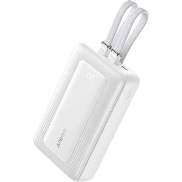Anker Zolo Power Bank (20000mAh, 30W, Built-In USB-C / ライトニングケーブル)