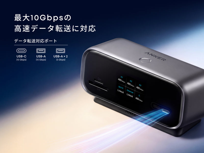 Anker Nano USB-C ハブ (10-in-1, 240Hz, Display)