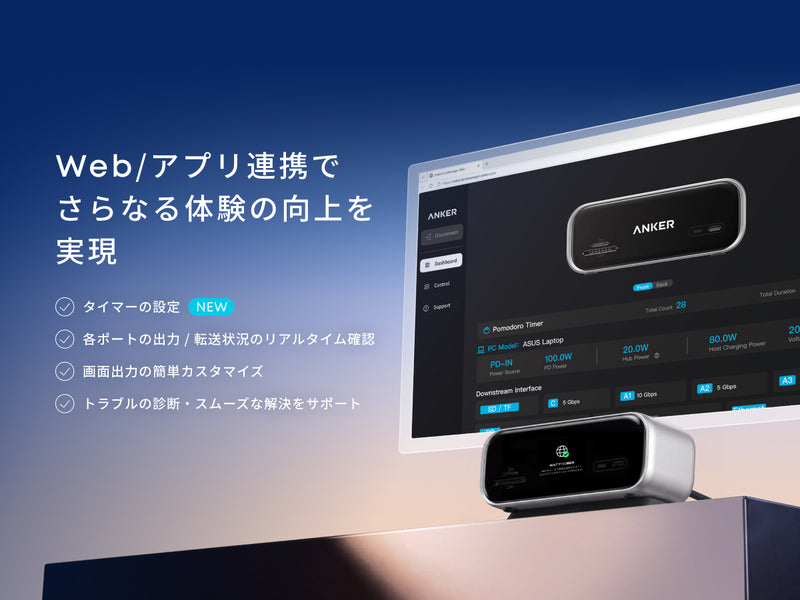 Anker Nano USB-C ハブ (10-in-1, 240Hz, Display)