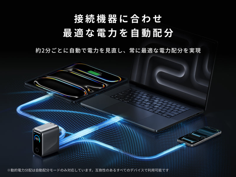 最適な電力を自動分配