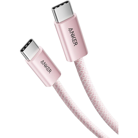 Anker Zolo USB-C & USB-C ケーブル (240W, 高耐久ナイロン)