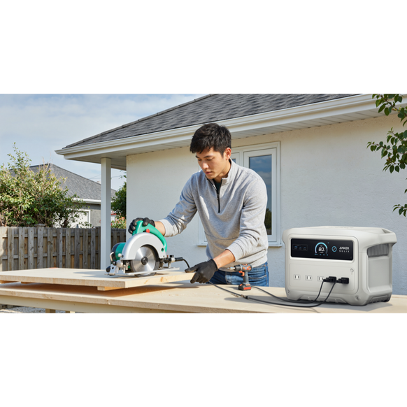 【ジャパネット限定セット】Anker Solix C1000 Gen 2 Portable Power Station LE オフホワイト with Anker Solix PS100 Dual Portable Solar Panel