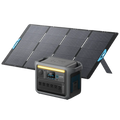 Anker Solix C1000 Portable Power Station with【アップグレード版】Anker Solix PS400 Portable Solar Panel