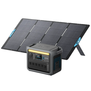 Anker Solix C1000 Portable Power Station with【アップグレード版】Anker Solix PS400 Portable Solar Panel