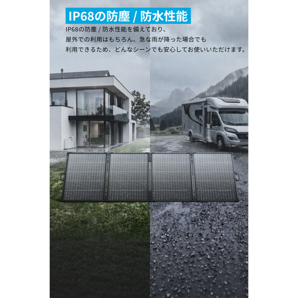 Anker Solix C1000 Gen 2 Portable Power Station ダークグレー with Anker Solix PS400 Dual Portable Solar Panel