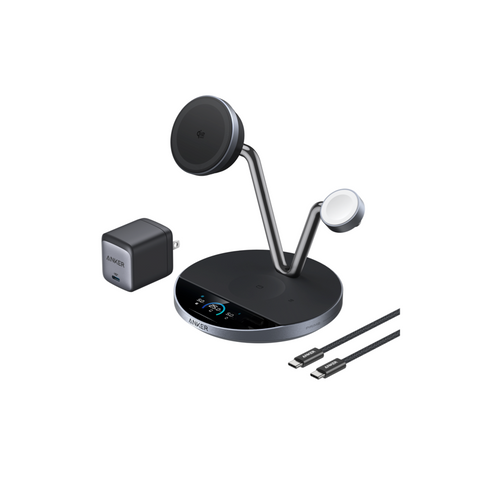 Anker Prime Wireless Charging Station (3-in-1, MagGo, AirCool, Dock Stand)