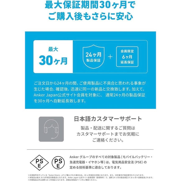 Anker USB-C & USB-A ケーブル (高耐久ナイロン) 1.8m 2本セット