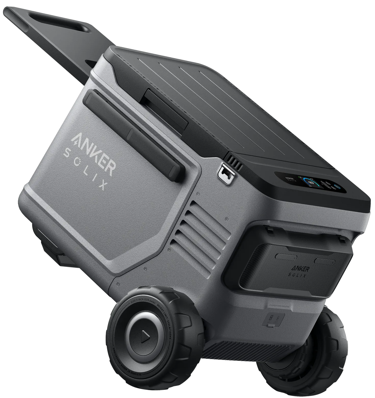 イメージ：持ち運びやすい持ち手＆キャスター付き