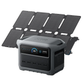 Anker Solix C1000 Gen 2 Portable Power Station  with Anker Solix PS100 Compact Portable Solar Panel