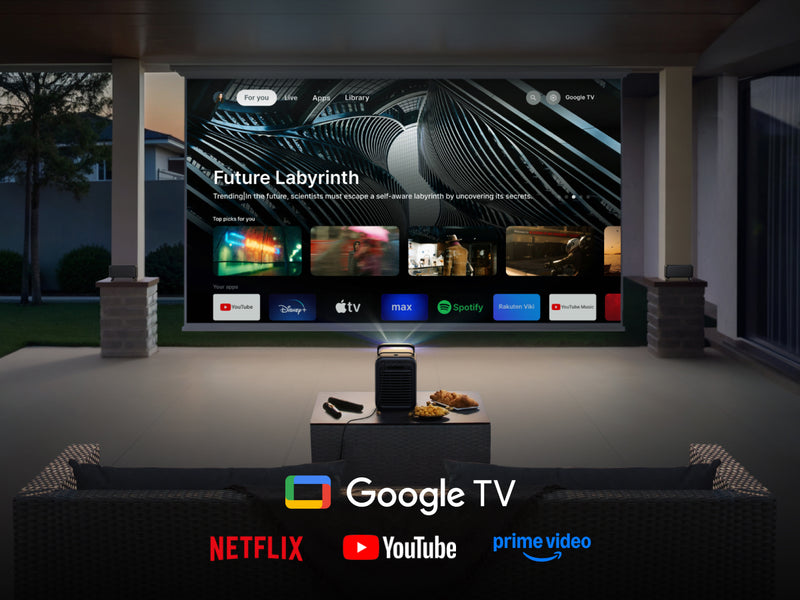 Google TV搭載で、多彩なコンテンツを