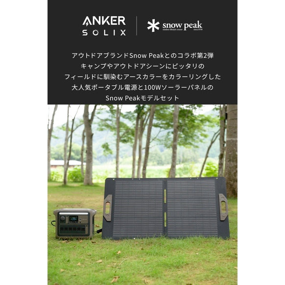 Portable Power Station 1000 with Portable Solar Panel 100