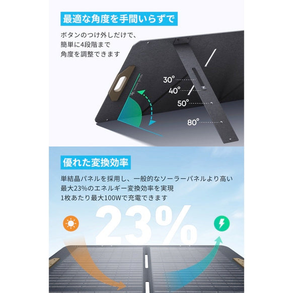 Portable Power Station 1000 with Portable Solar Panel 100