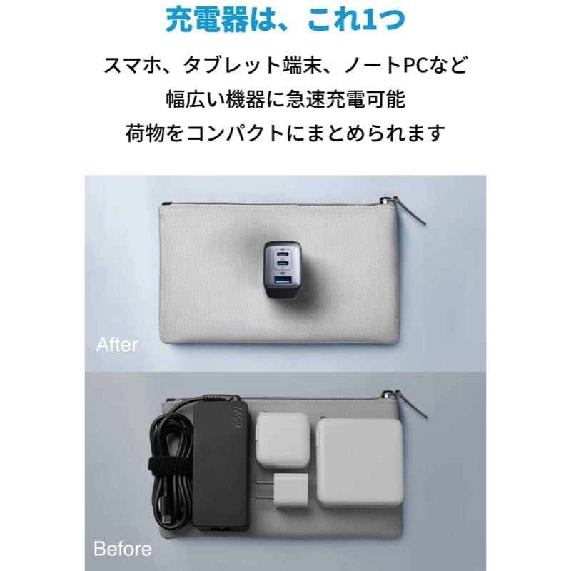 5. Anker PowerPort III 3-Port 65W Pod サブ画像1