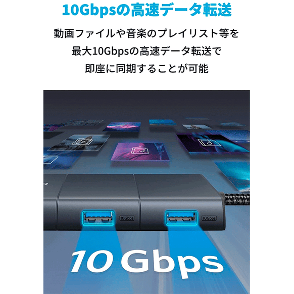 Anker PowerExpand 6-in-1 USB-C 10Gbps ハブ