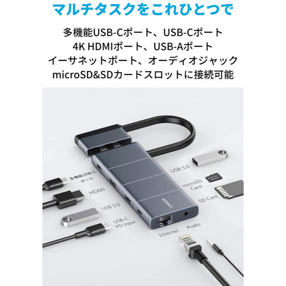 Anker PowerExpand 9-in-2 USB-C メディア ハブ