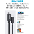 Anker USB-C & USB-C Thunderbolt 3 ケーブル 0.7m