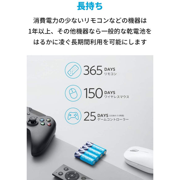 Anker アルカリ乾電池 単3形 24本パック