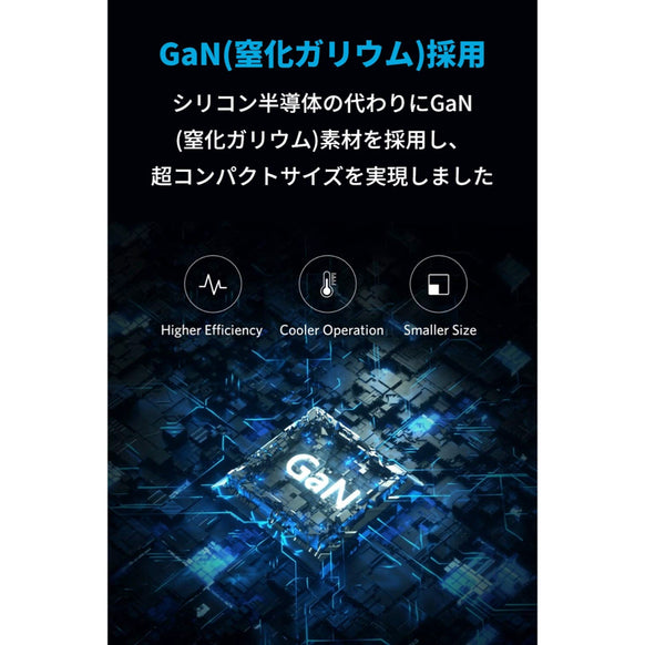 Anker PowerPort Atom III 60W (USB-C & USB-C USB2.0対応 ケーブル 0.9m セット)