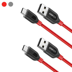 Anker PowerLine+ USB-C & USB-A ケーブル (USB2.0対応) 0.9m 2本セット