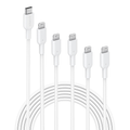 Anker PowerLine II USB-C & ライトニングケーブル (5本セット)