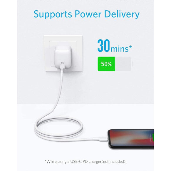 Anker PowerLine II USB-C & ライトニングケーブル 3.0m 2本セット