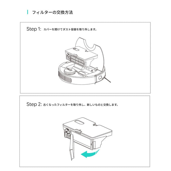 Eufy RoboVac 交換用フィルターセット (L70 Hybrid 対応)