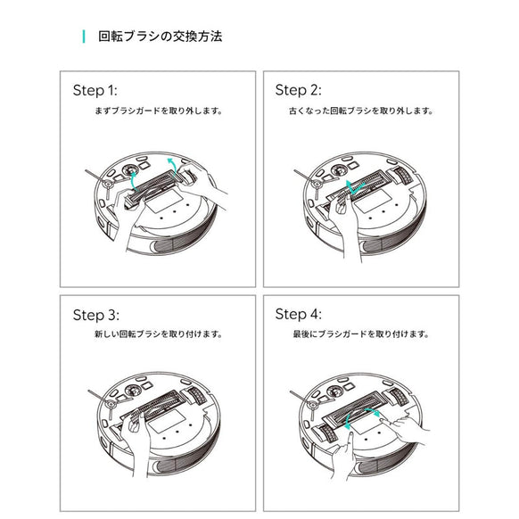 Eufy RoboVac 交換用回転ブラシ (L70 Hybrid 対応)