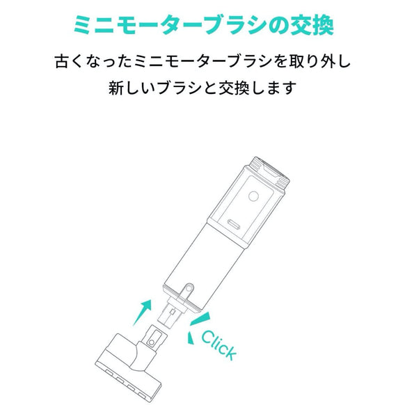 Eufy HomeVac 交換用ミニモーターブラシ (S11 Go対応)