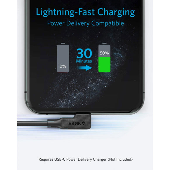Anker PowerLine Play 90 USB-C & ライトニング ケーブル 1.8m