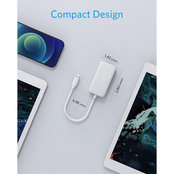 Anker ライトニング & イーサネット 充電アダプタ